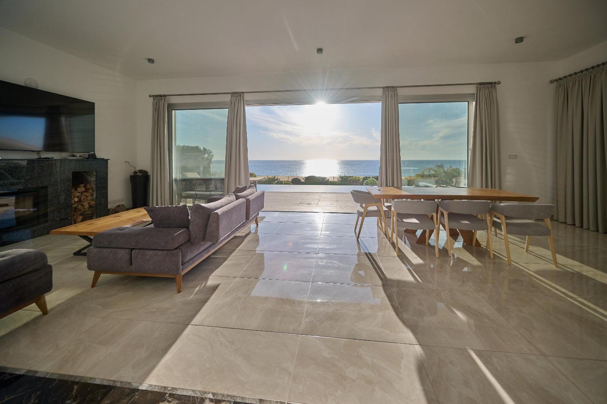 Olymp Luxury Villa D - Luxury Escape With Direct Beach Access And Unique Sunsets Paphos Kültér fotó