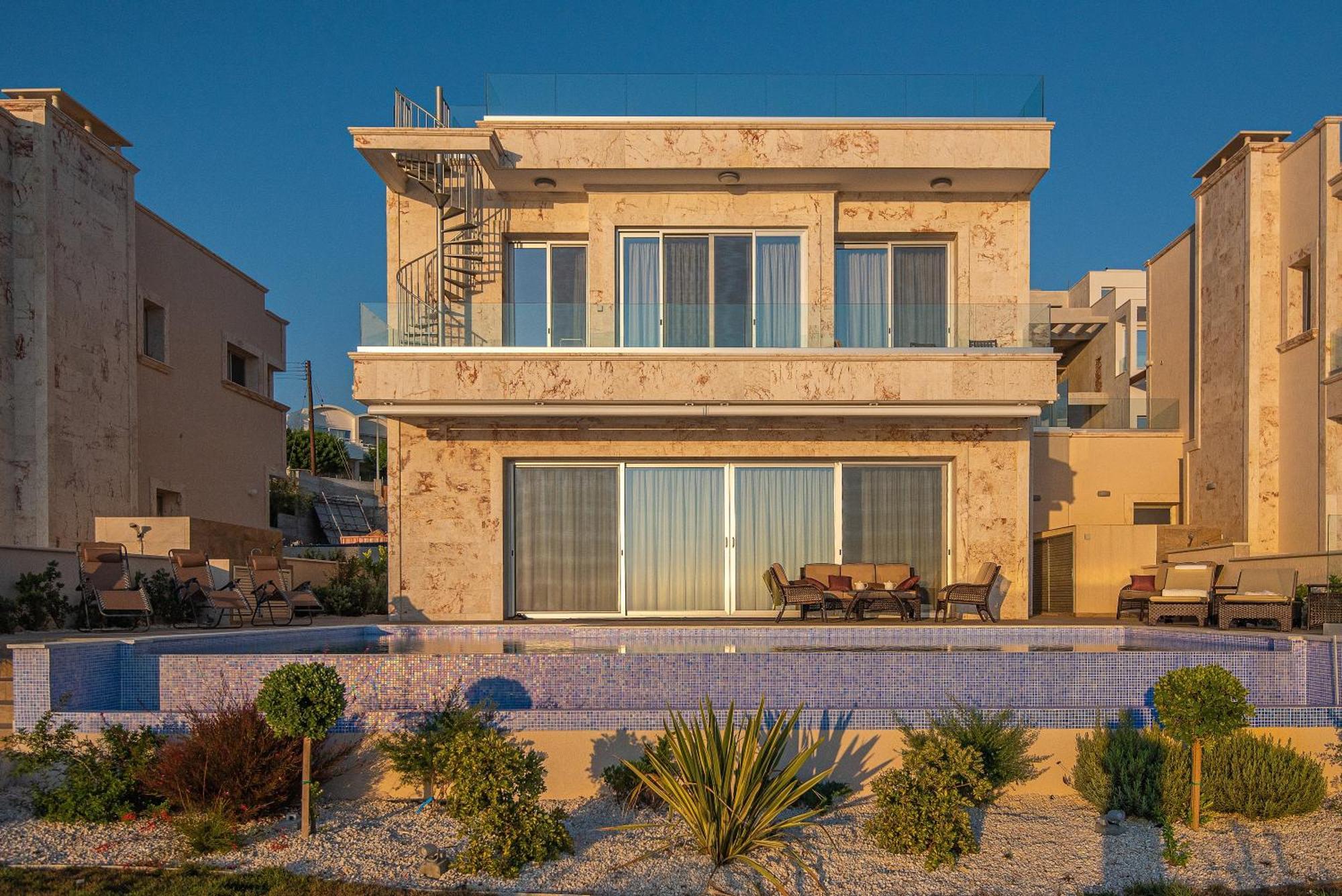 Olymp Luxury Villa D - Luxury Escape With Direct Beach Access And Unique Sunsets Paphos Kültér fotó