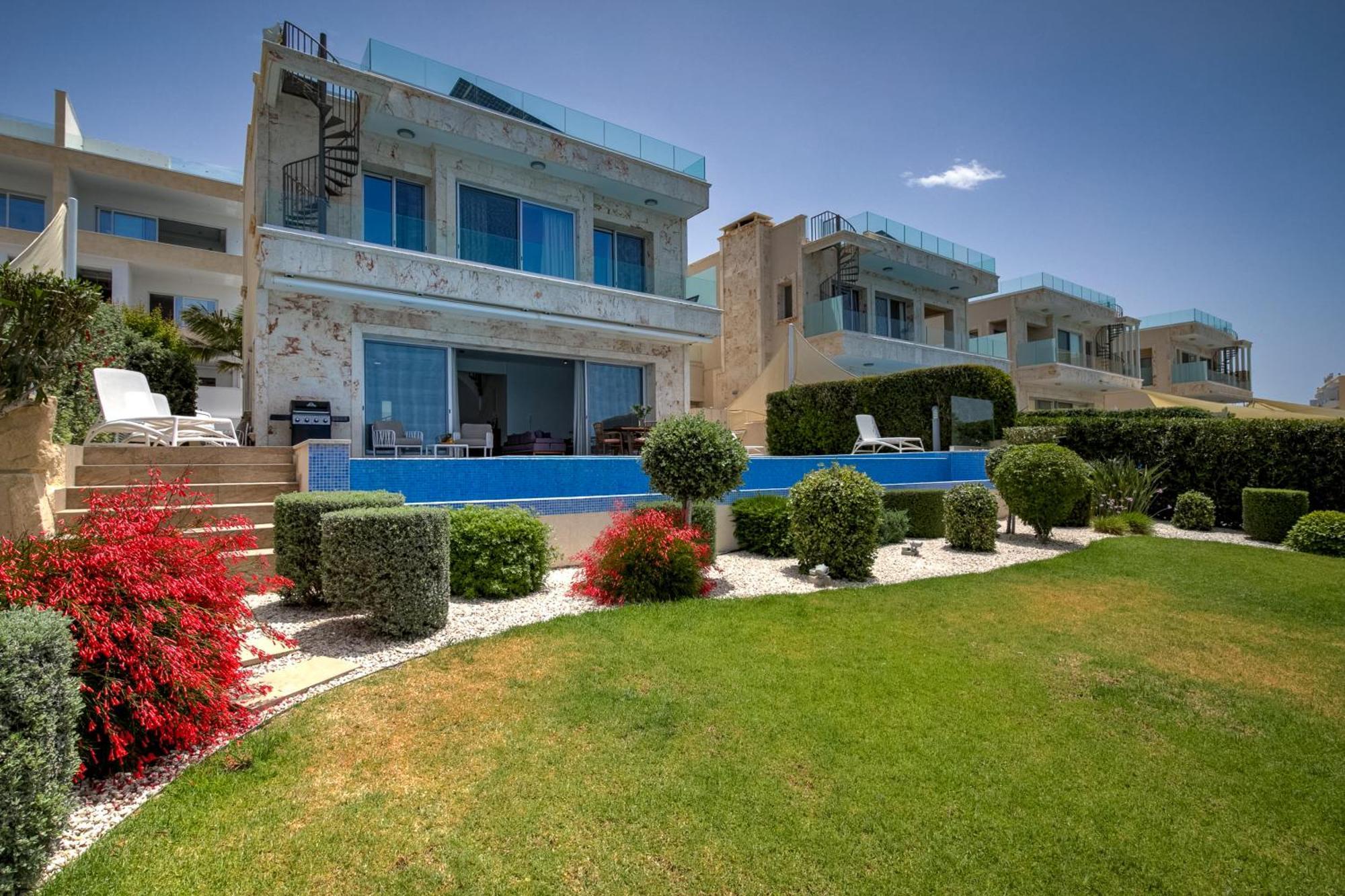 Olymp Luxury Villa D - Luxury Escape With Direct Beach Access And Unique Sunsets Paphos Kültér fotó