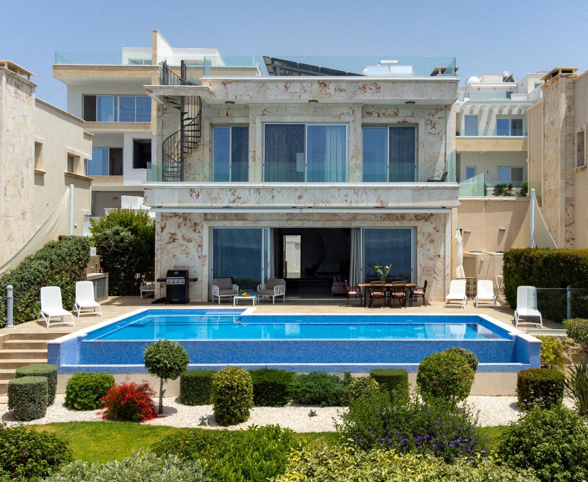 Olymp Luxury Villa D - Luxury Escape With Direct Beach Access And Unique Sunsets Paphos Kültér fotó